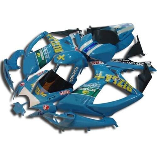 Motorcycle Fairing KIT for GSXR600 750 K6 06 07 GSXR600 GSXR750 GSX-R600 750 2006 2007 ABS Blue Fairings set+gifts