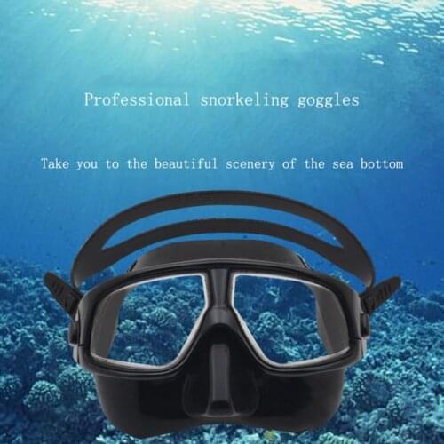 Adult Scuba Diving Mask Silicone Freediving Goggles Underwater Salvage Snorkeling Mask Waterproof Fog Swimming Glasses
