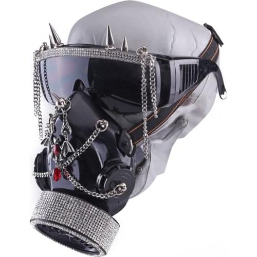 Halloween Masks Bat Ruby Steampunk Mask Glasses Fashion Rock Crystal Goggles Masquerade Carnival mask Stage Performance