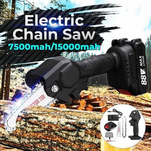 NEW Portable Electric Pruning Saw 88V Small Electric Saws Rechargeable Battery Woodworking Mini Electric Chainsaw Garden Logging