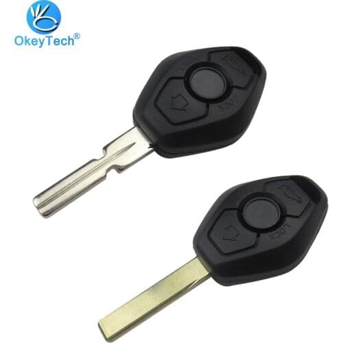 OkeyTech 1pcs/lot for BMW E38 E39 E46 1 3 5 6 7 Series X3 X5 Z3 Z4 Remote Auto Key Shell Cover Case Fob Uncut HU92 HU58 Blade