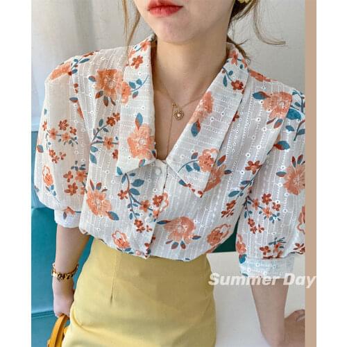 Okkdey Women's Shirts With Embroidery