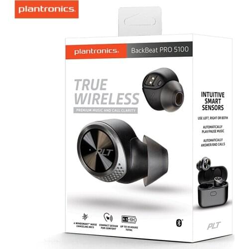 PLANTRONICS True Wireless Earbud BACKBEAT PRO 5100 Bluetooth 5.0 Earphone Rechargeable IPX4 A2DP 1.3.1 AVRCP 1.6 for Huawei
