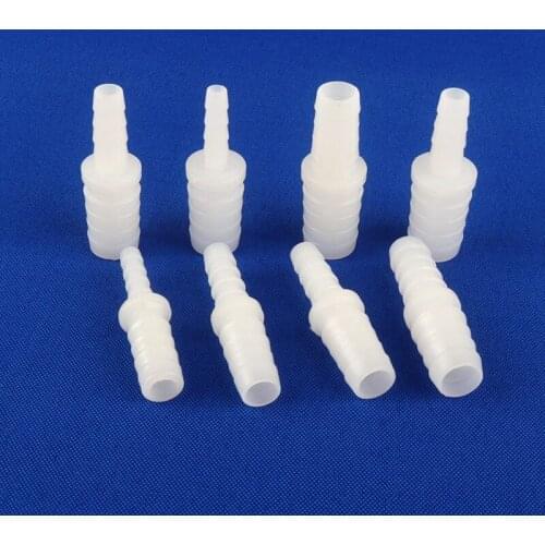 5~100pcs PE Reducer union Pagoda joint Air Pump Hose Garden Irrigation Aquarium System plastic pipe connector