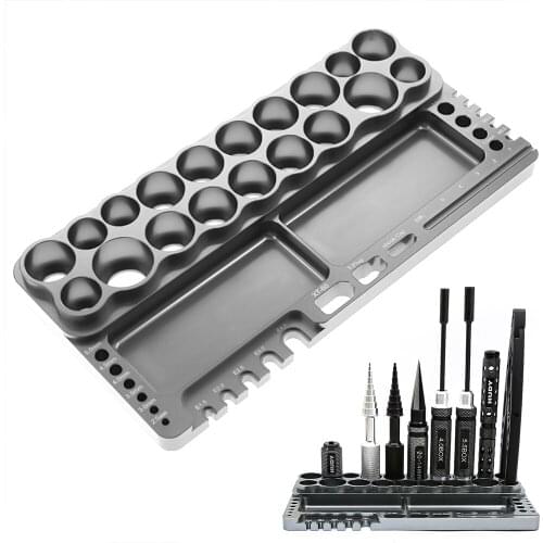 RC Screwdriver Repair Tool Shelf Hex Screwdriver Tool Kit Stand Holder Tool Storage Rack 18 Holes Bracket Wrench for all RC car