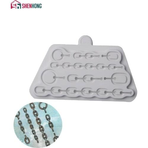 Chains Silicone Mold for Fondant Cake Decorating, Crafts, Cupcakes, Sugarcraft, Cookies, Candies, Cards and Clay Bakeware