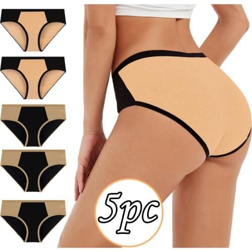 Summer Hot Sale High Quality Women Solid Patchwork Briefs Panties Underwear Knickers Bikini Underpants For Dropshipping