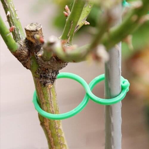 Garden Plant Twist Clip Ties Sturdy Green Coated for Gardening Reusable Cable Plant Cable Ties Plant Vine Tomato Stem Clip