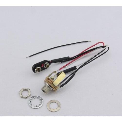 1 Piece USA Switch Craft Short Open Electric Guitar/Bass Jack With Wire Stereo Jack ( #0141 )