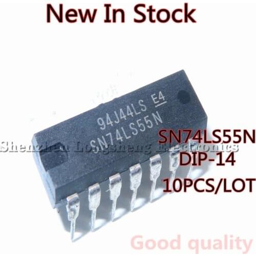 10PCS/LOT NEW HD74LS55P SN74LS55N 74LS55 DIP-14 Logic IC Integrated Circuit IC