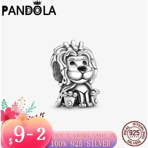 2021 new Fashion 925 Sterling Silver Wavy Union Jack Lion Charms Beads Fit Original Pandora Bracelets DIY Jewelry Making Gift