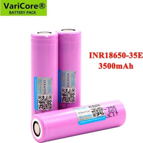 2021 VariCore Original INR18650-35E 3.7V 3500mAh Max 13A Discharge Power Battery For Mobile power,Flashlight batteries