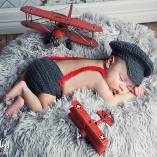 3M Baby Photography Costume Woolen Photo Suit Dark Gray Suit Strap Pants 3pieces Set
