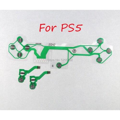 5sets Original For PS5 Button Ribbon Circuit Board for PS5 Controller Conductive Film Keypad flex Cable Conductive Film