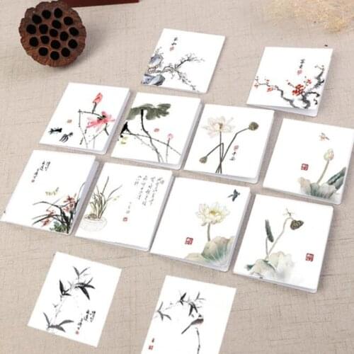 96pcs Classical Chinese Style Universal Greeting Card Mini Holiday Card Birthday Message Business Gift Cards