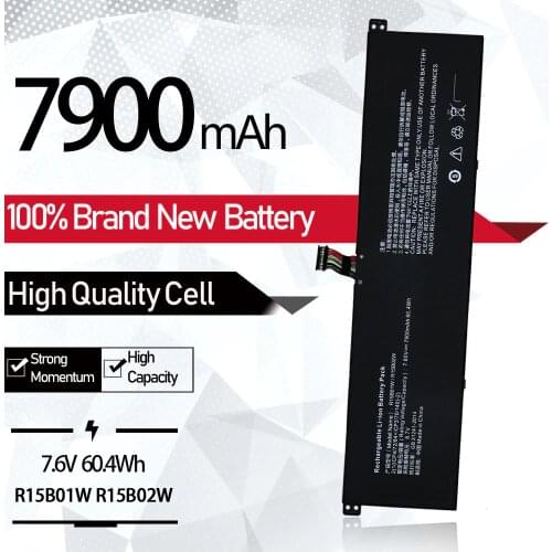 Laptop Battery R15B01W R15B02W For Xiaomi Pro i5 15.6 inch Series 7.60V 7900mAh 60.04Wh