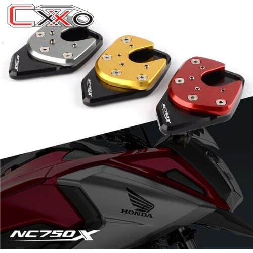 For HONDA NC750X NC 750X NC750 X 2017 2018 2019 Aluminum Kickstand Sidestand Stand Extension Enlarger Pad Accessories