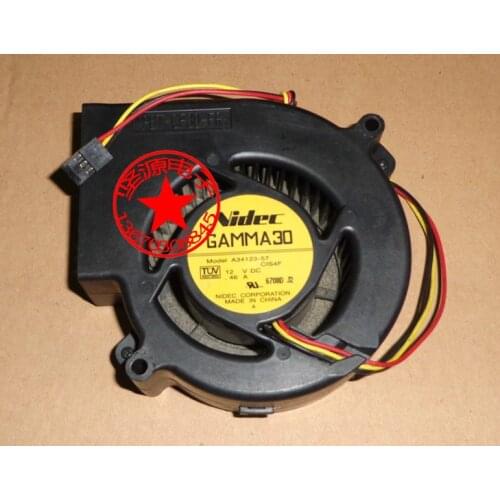 Free Shipping Wholesale Nidec GAMMA30 A34123-57 12V 0.46A For WS-C3550-24-EMI 2960-24TT-L 2960-48TT-L server fan