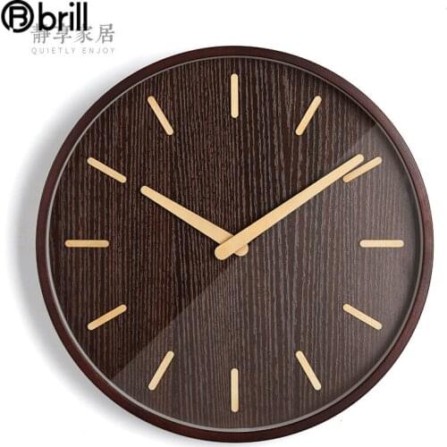 Large Wood Retro Wall Clock Modern Clocks Wall Home Decor Wooden Needle Kitchen 3d Wall Clock Modern Design Living Room Antique