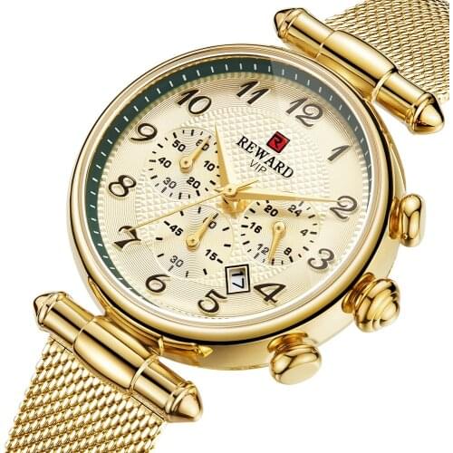 Womans Watch Women Luxury Brand REWARD Fashion Female Watches Sport Womens Quartz Watches Japan Movement Date Ladies Clock