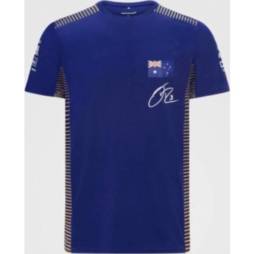 Summer Motorsport New Car fan F1 Racing Team Blue T-Shirt Short Sleeve Quick-drying High Quality Jersey