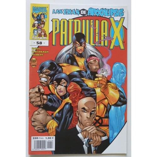 MARVEL, X-MEN, patrol X VOL II No 58, ED. FORUM, year 2001, author ALAN DAVIS, comic BOOK Spanish, TEBEO