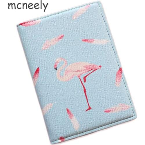 Mcneely New Girls Leather Passport Cover Wallet Women Travel Passport Holder Bag Business Card Holder Purse Retro Card Case Hot