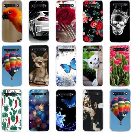 Soft Silicone For TCL 10L Cover Soft TPU Cartoon Pattern Phone Case For TCL 10L Cover Bumper Coque