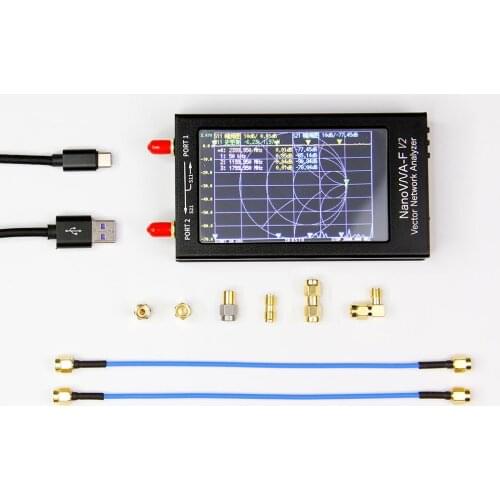 NanoVNA-F V2 3G VNA Vector Network Analyzer SWR Meter 4.3 Inch IPS TFT Shortwave UHF HF VHF Antenna Analyzer 5000mAh battery