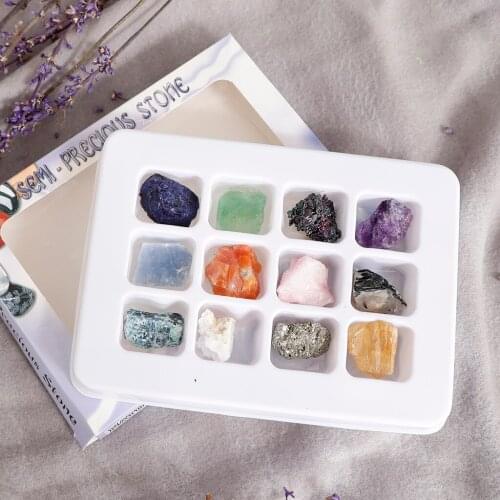 Educational Geology Science Kit - Rock And Mineral Collection (PK546-5, 12pcs) With Collection Index Sheet