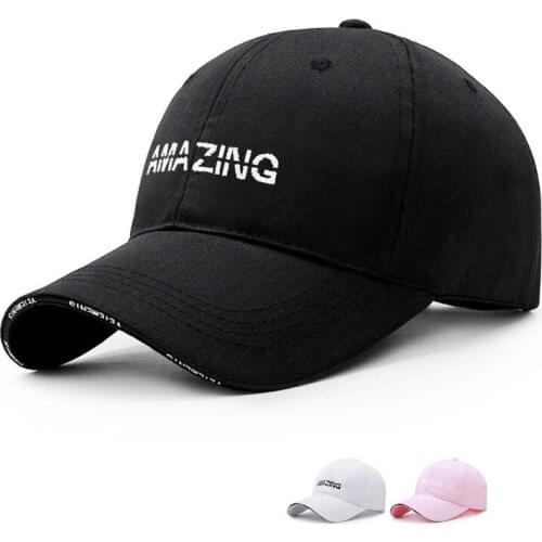 Wholesale Spring Cotton Cap AMAZING Embroideried Baseball Cap Snapback Hat Summer Cap Hip Hop Cap For Men Women Multicolor Hats