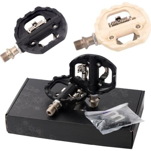 Mountain bike lock pedals road bike self-locking pedals aluminum alloy sealed bearing pedals suitable SPD cleats for shimano