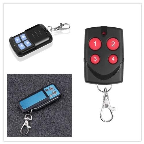 Kebidu 433MHZ 4 Key Buttons Garage Gate Door Remote Control Auto Pair Copy Remote Garage Door Opener Remote Control Duplicator
