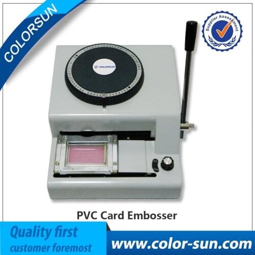 Manual pvc card for embossing machine plastic PVC card for embosser pvc code printer