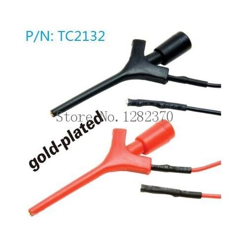 [SA] TC2132 professional gilded belt line mini-aircraft test IC test claw hook test clip MiniGrabber --30pcs/lot
