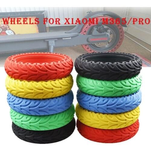 Hot Sale For Xiaomi Electric Scooter Tyre New Color 8.5inch Solid Hole Tires Rubber Shock Non-Pneumatic Tyre Fit Xiaomi M365
