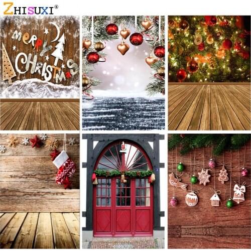 SHUOZHIKE Christmas Theme Photography Background Snowman Christmas tree Children Backdrops For Photo Studio Props 21622 SLSD-02