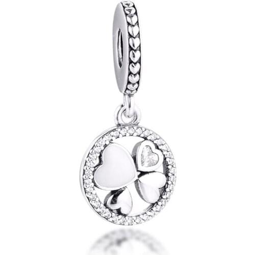 Fit Pandora Bracelets Hearts of Love Charm Genuine 925 Sterling Silver Beads for DIY Making Women Jewelry Kralen Berloques