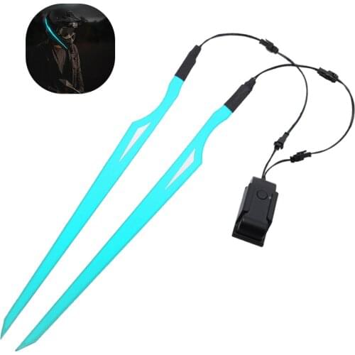 Motorcycle Helmet Light Rechargeable Helmet Light Safety Night Warning Signal LED Motorcycle Helmet Sticker Light Stripe