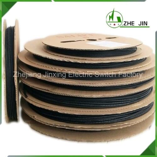 ZHEJIN 200Meters Heat Shrink Tubing 2:1 Wire Cable Wrap 2.0MM 2.5MM 3.0MM 3.5MM 4.0MM Assortment Electric Insulation Tube Kit
