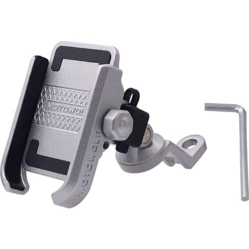 360 Degree Universal Waterproof 12V 24V Motorcycle Scooter Handlebar Rearview Mirror Phone Holder Mount Bracket USB Charger For