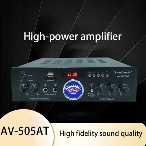 300W 220V 2.0 Channel High-power Home Theater Stage Bluetooth Power Amplifier HIFI Radio Fixed Resistance Power Amplifier
