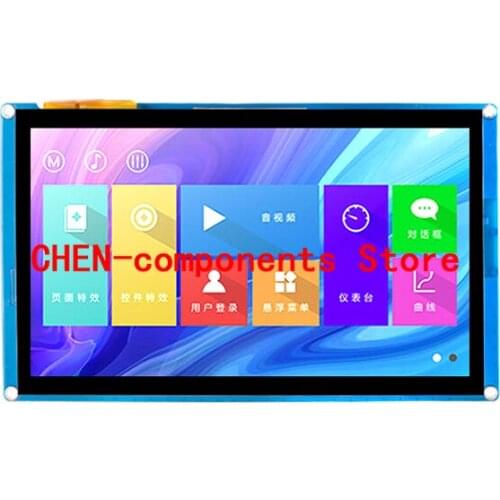 X5 serials TJC8048X570_011C/R 7 inch resistive display Serial screen RS232/TTL Support audio and video animation