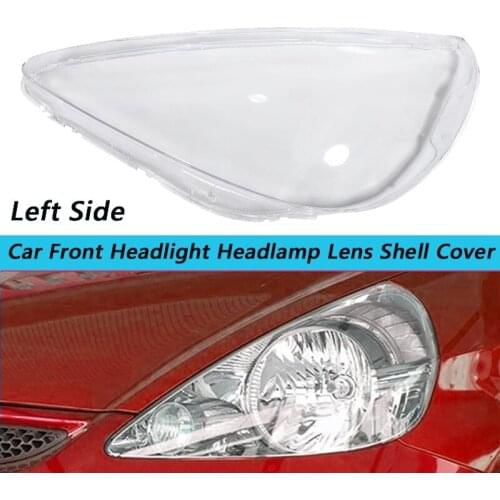 Car Front Headlight head light lamp Lens Shell Cover Replacement for Honda Fit Jazz Hatchback 2003-2007