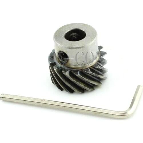 1pcs 1M15T Metal Spiral Bevel Wheel Motor Gear Large Torque 90 Angle Gearing 8mm Bore 12mm Width