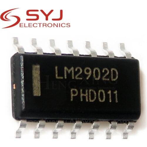 10pcs/lot LM2902DR LM2902DT LM2902 LM2902M LM2902VDG SOP-14 In Stock