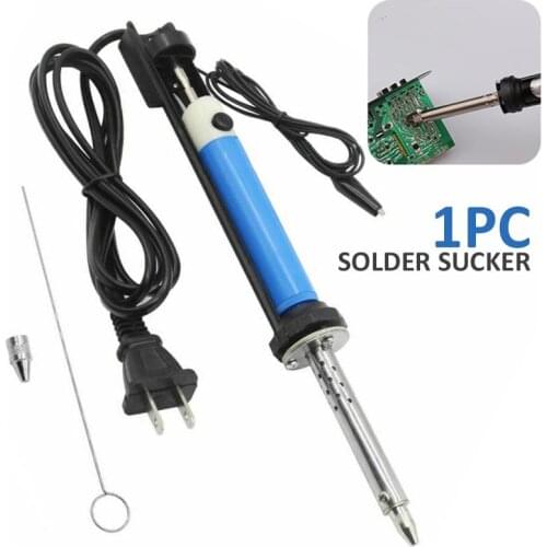 30W 110V Electric Desoldering Pump Soldering Iron Pen Welding Suction Heating Suction Sucker Pen Solder Iron Welding Tools