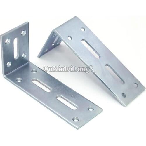 New 4PCS Metal "L" Right Angle Joint Corner Braces Board Frame Partition Fixed Holder Brackets Furniture Reinforced Connectors