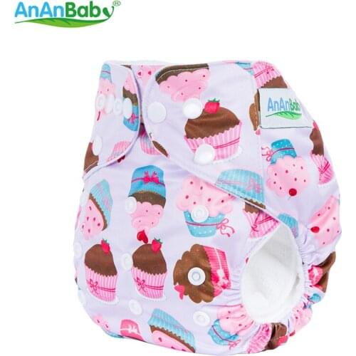 AnAnBaby 20pcs Per Lot Choose Freely Cartoon Baby Prints Baby Diapers Reusable Pocket Cloth Diapers Without Inserts