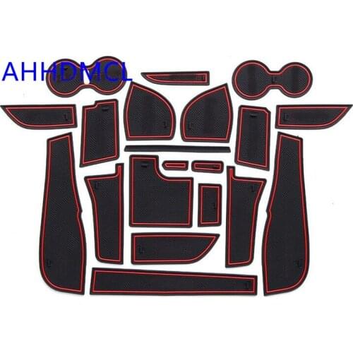 Car Anti-Dirty Pad Door Groove Gate Slot Cup Armrest Storage Pad Mat For Geely Vision S1 Automatic Transmission Version